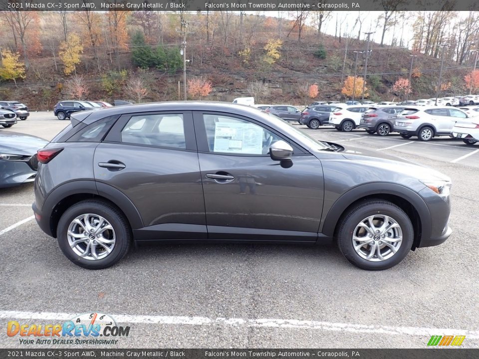 Machine Gray Metallic 2021 Mazda CX-3 Sport AWD Photo #1
