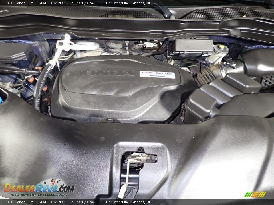 2016 Honda Pilot EX AWD Obsidian Blue Pearl / Gray Photo #6