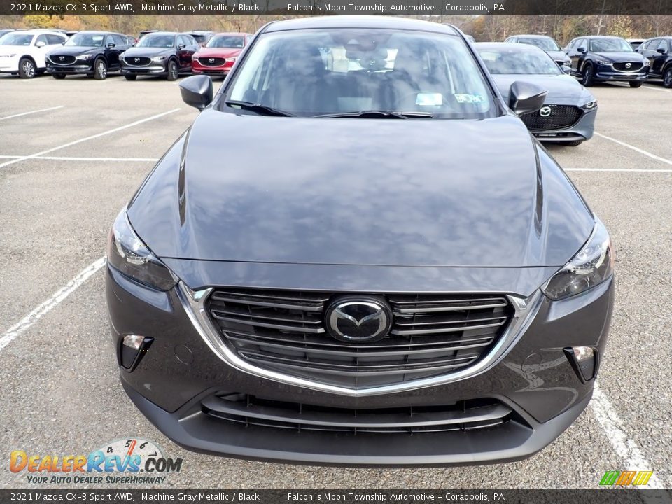 Machine Gray Metallic 2021 Mazda CX-3 Sport AWD Photo #4