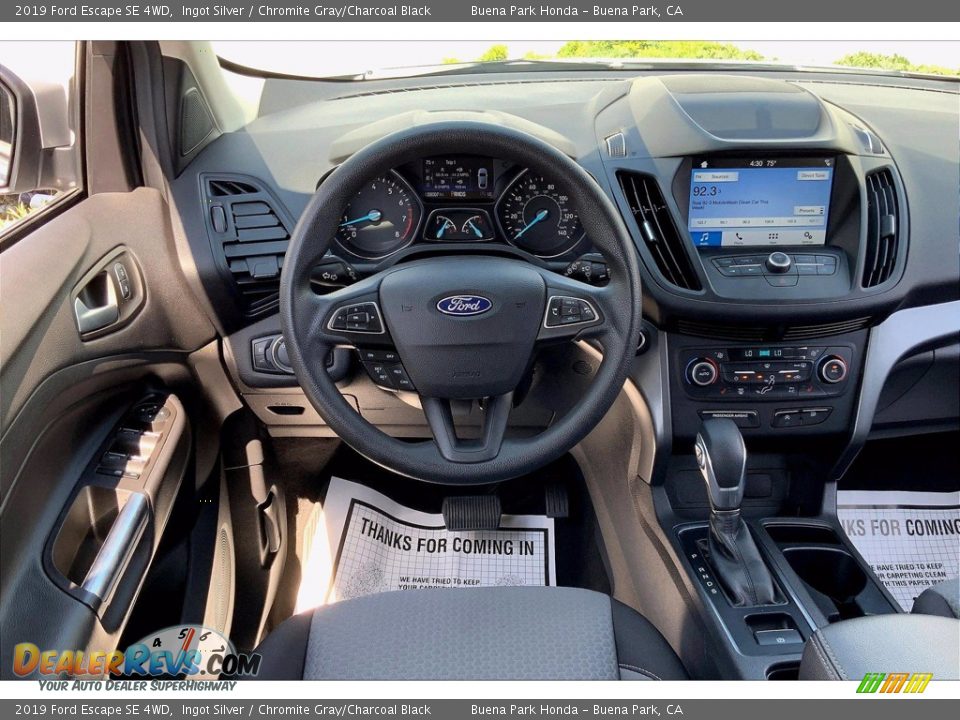 2019 Ford Escape SE 4WD Ingot Silver / Chromite Gray/Charcoal Black Photo #6