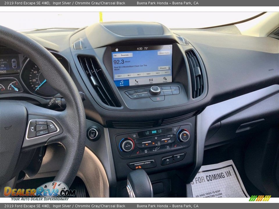 2019 Ford Escape SE 4WD Ingot Silver / Chromite Gray/Charcoal Black Photo #7