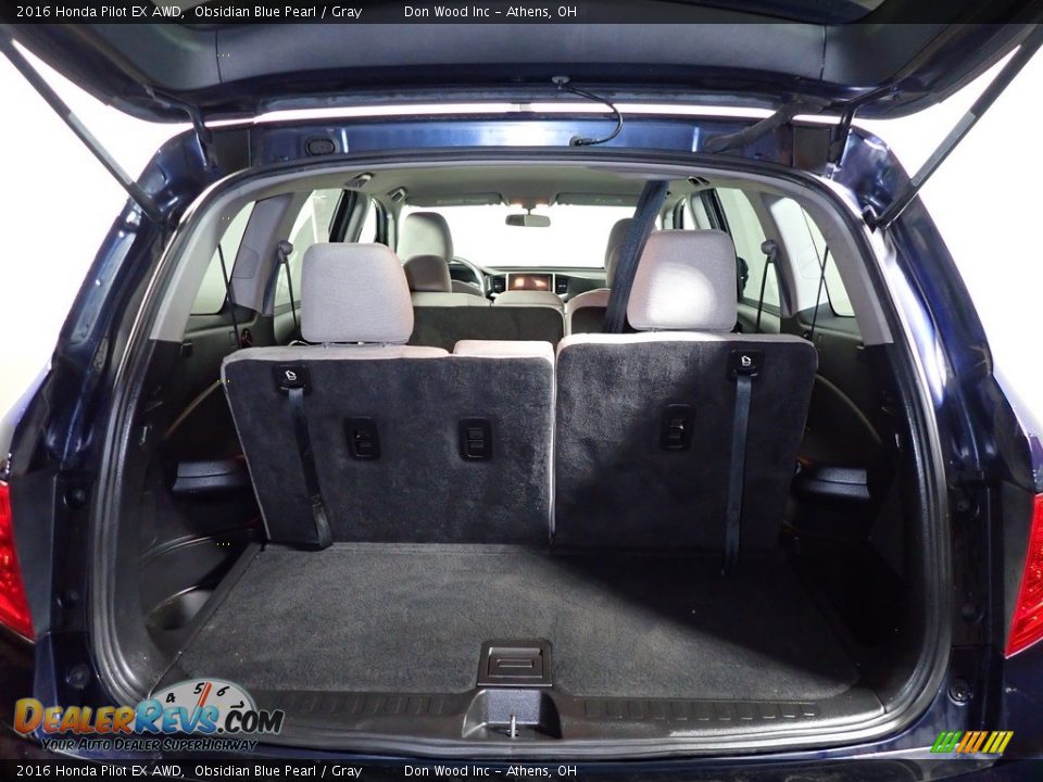 2016 Honda Pilot EX AWD Obsidian Blue Pearl / Gray Photo #12