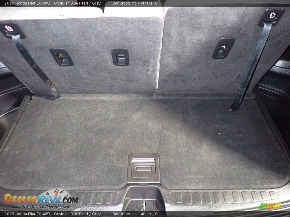 2016 Honda Pilot EX AWD Obsidian Blue Pearl / Gray Photo #13
