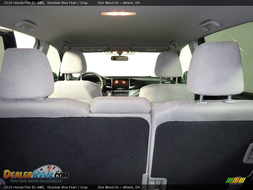 2016 Honda Pilot EX AWD Obsidian Blue Pearl / Gray Photo #14