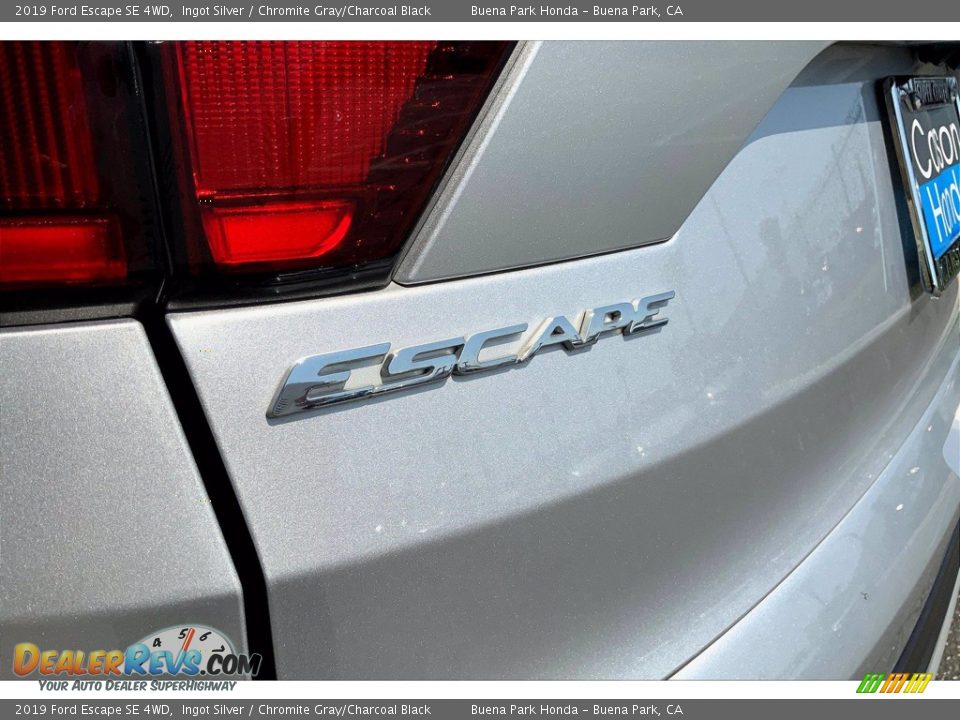 2019 Ford Escape SE 4WD Ingot Silver / Chromite Gray/Charcoal Black Photo #9
