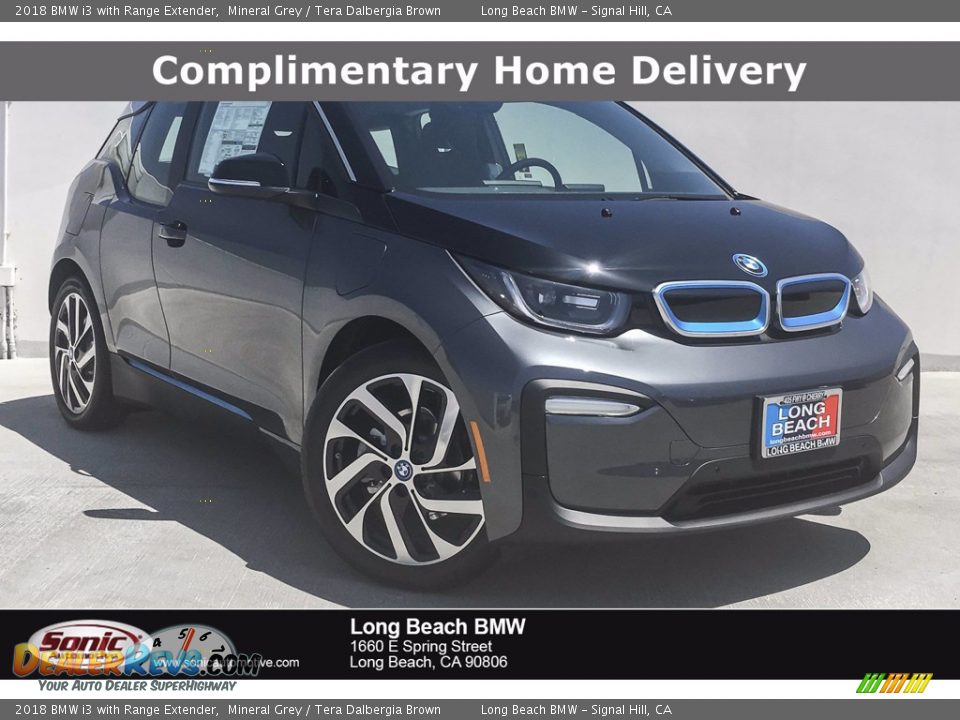 2018 BMW i3 with Range Extender Mineral Grey / Tera Dalbergia Brown Photo #1