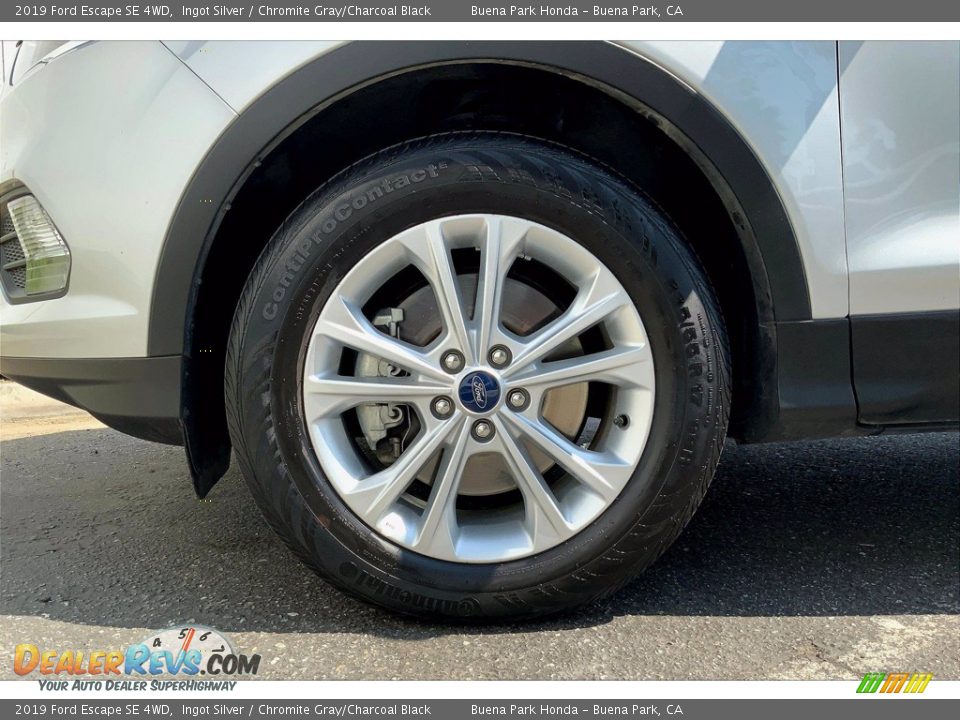 2019 Ford Escape SE 4WD Ingot Silver / Chromite Gray/Charcoal Black Photo #10