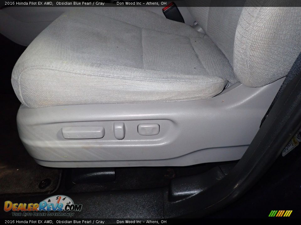 2016 Honda Pilot EX AWD Obsidian Blue Pearl / Gray Photo #18