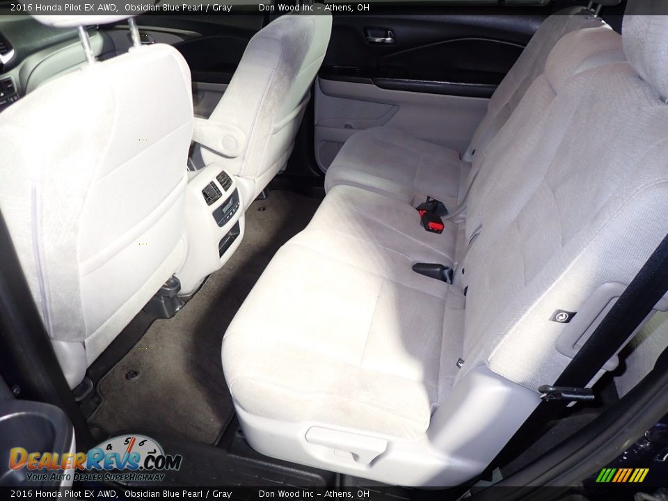 2016 Honda Pilot EX AWD Obsidian Blue Pearl / Gray Photo #21