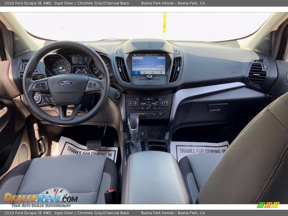 2019 Ford Escape SE 4WD Ingot Silver / Chromite Gray/Charcoal Black Photo #17