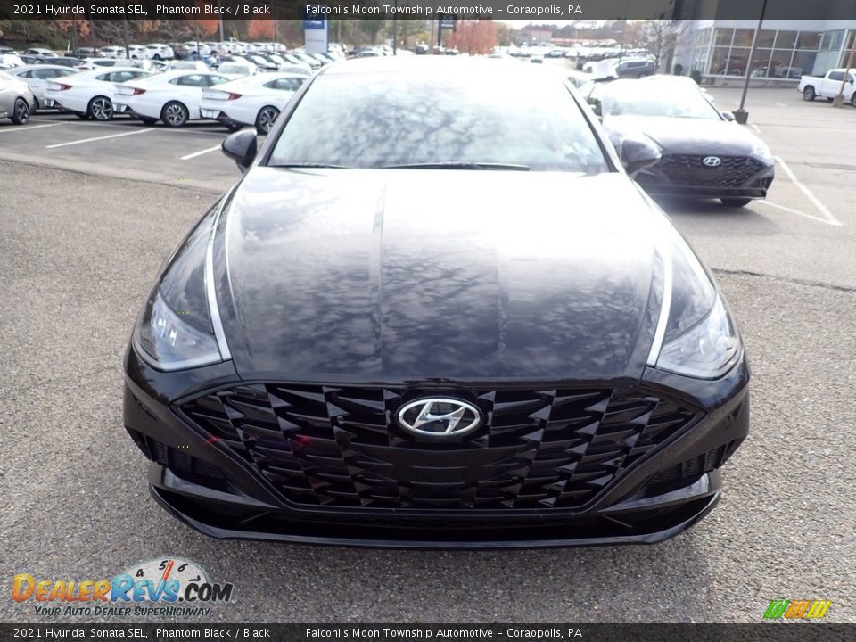 2021 Hyundai Sonata SEL Phantom Black / Black Photo #4