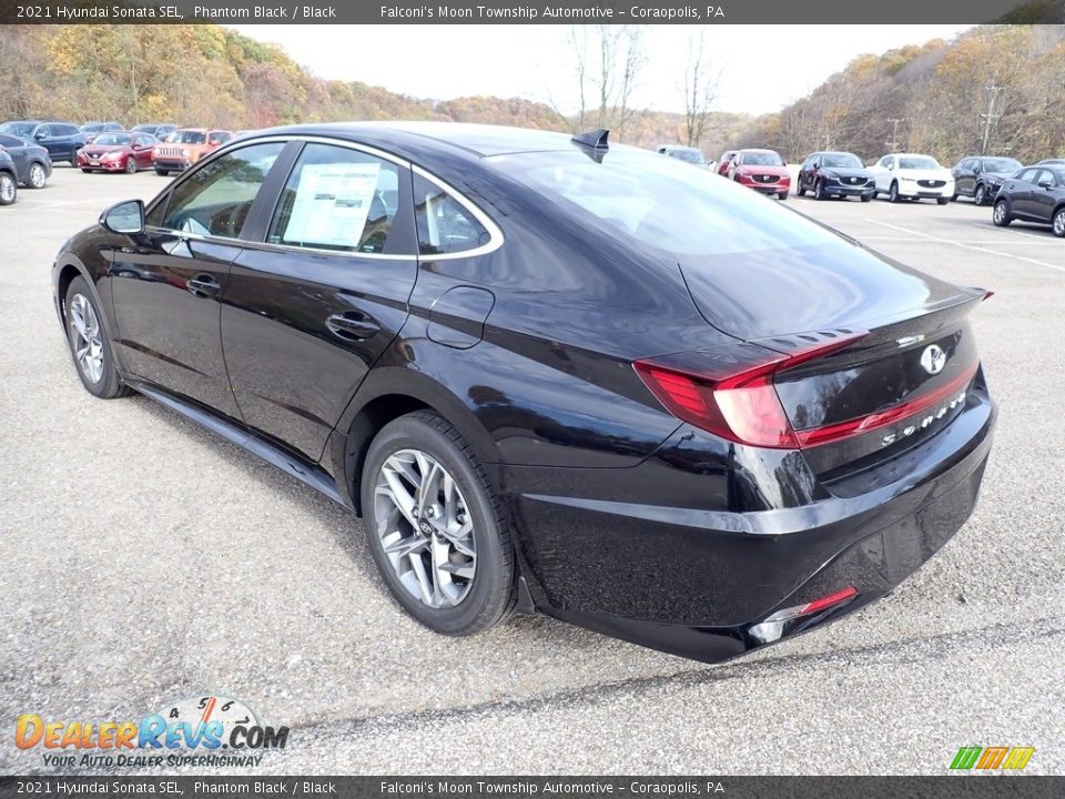 2021 Hyundai Sonata SEL Phantom Black / Black Photo #6