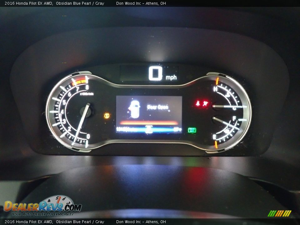2016 Honda Pilot EX AWD Obsidian Blue Pearl / Gray Photo #27