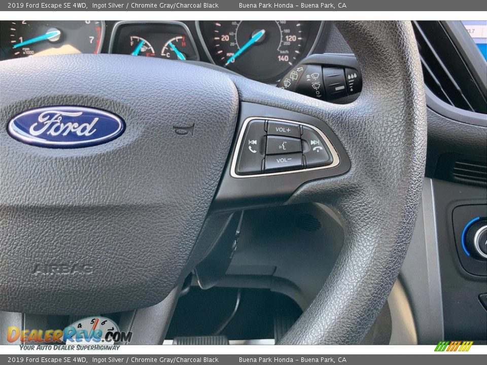 2019 Ford Escape SE 4WD Ingot Silver / Chromite Gray/Charcoal Black Photo #21
