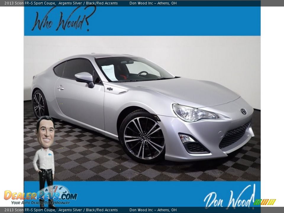 2013 Scion FR-S Sport Coupe Argento Silver / Black/Red Accents Photo #1