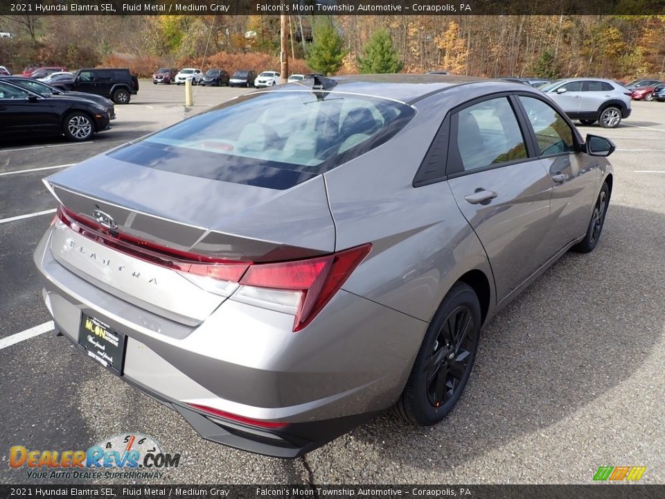 2021 Hyundai Elantra SEL Fluid Metal / Medium Gray Photo #2