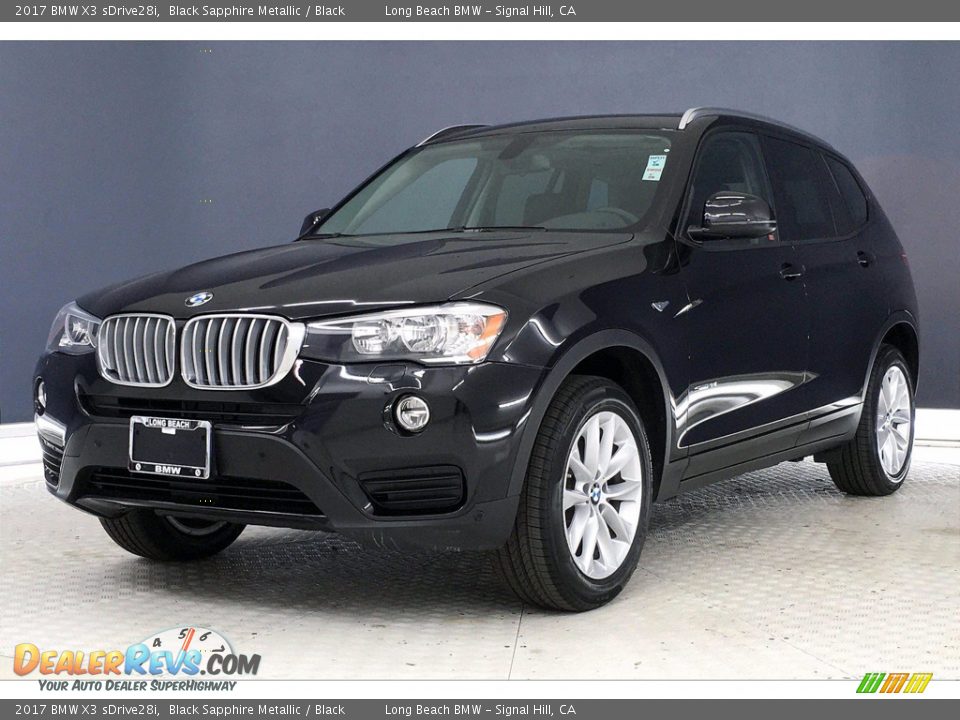 2017 BMW X3 sDrive28i Black Sapphire Metallic / Black Photo #12