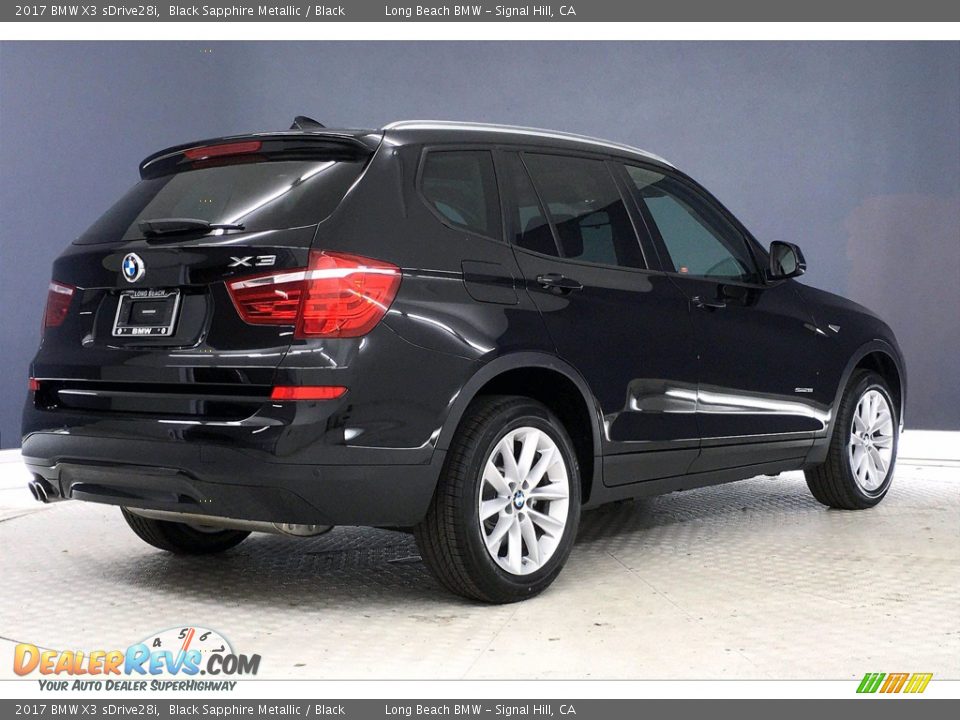 2017 BMW X3 sDrive28i Black Sapphire Metallic / Black Photo #13