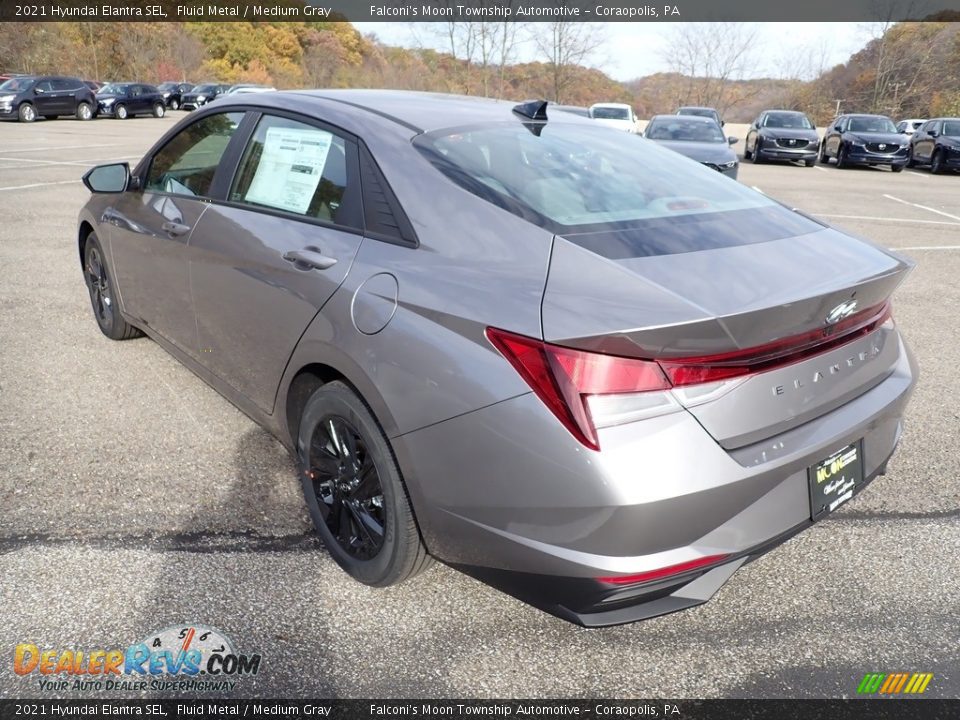 2021 Hyundai Elantra SEL Fluid Metal / Medium Gray Photo #6