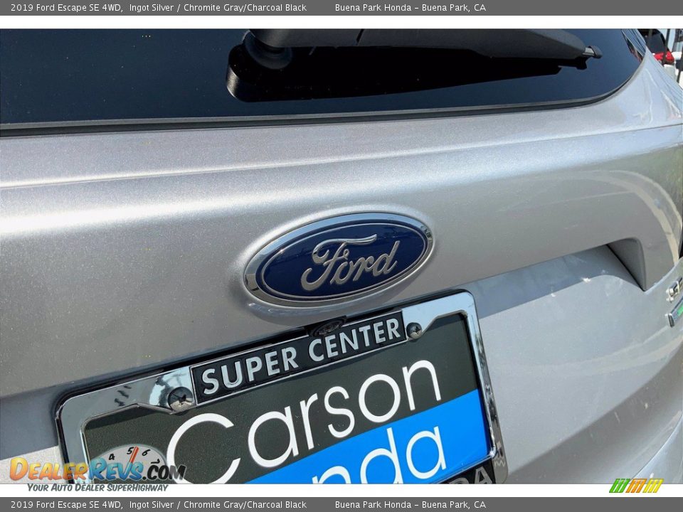 2019 Ford Escape SE 4WD Ingot Silver / Chromite Gray/Charcoal Black Photo #33