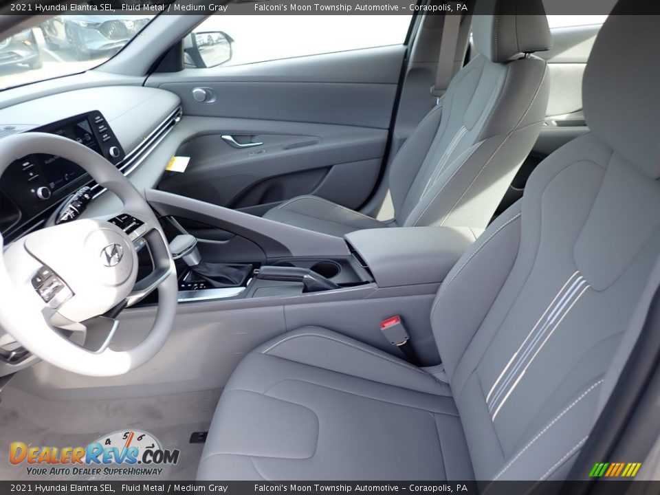 Medium Gray Interior - 2021 Hyundai Elantra SEL Photo #9