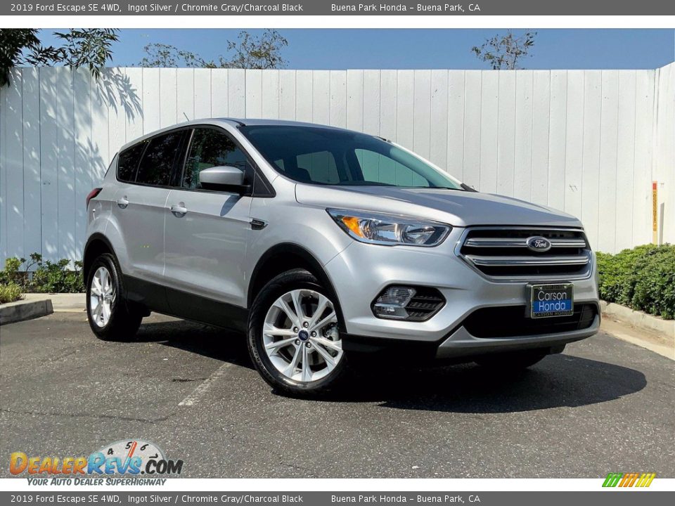 2019 Ford Escape SE 4WD Ingot Silver / Chromite Gray/Charcoal Black Photo #36