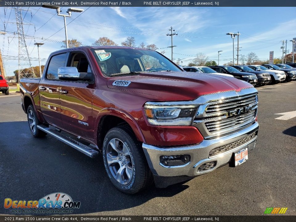 2021 Ram 1500 Laramie Crew Cab 4x4 Delmonico Red Pearl / Black Photo #1