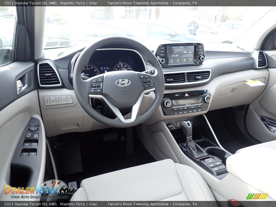 2021 Hyundai Tucson SEL AWD Magnetic Force / Gray Photo #8