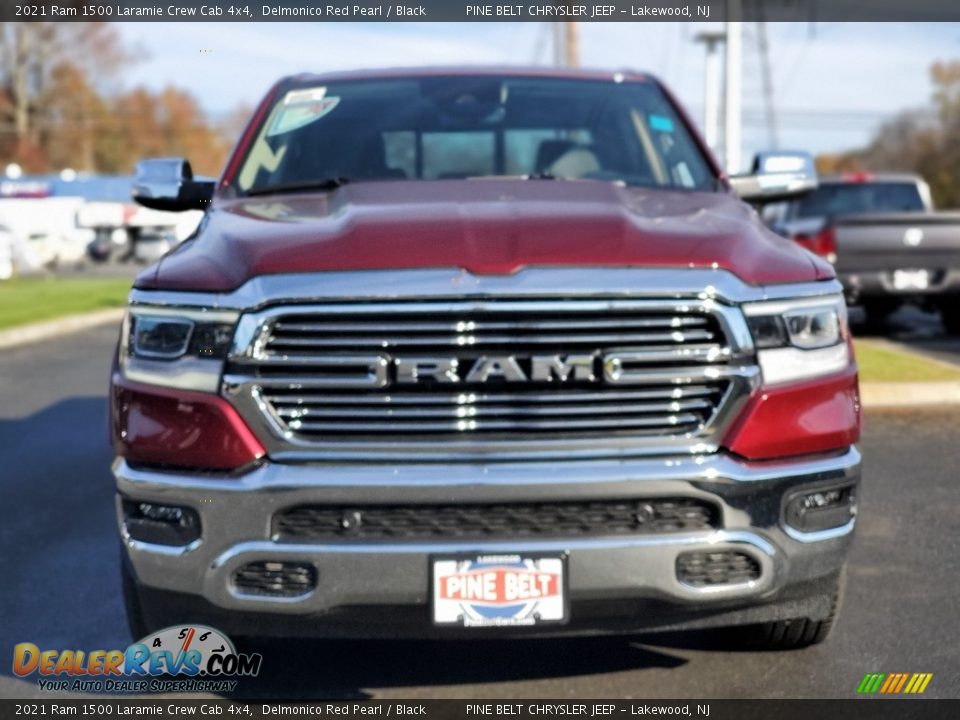 2021 Ram 1500 Laramie Crew Cab 4x4 Delmonico Red Pearl / Black Photo #3