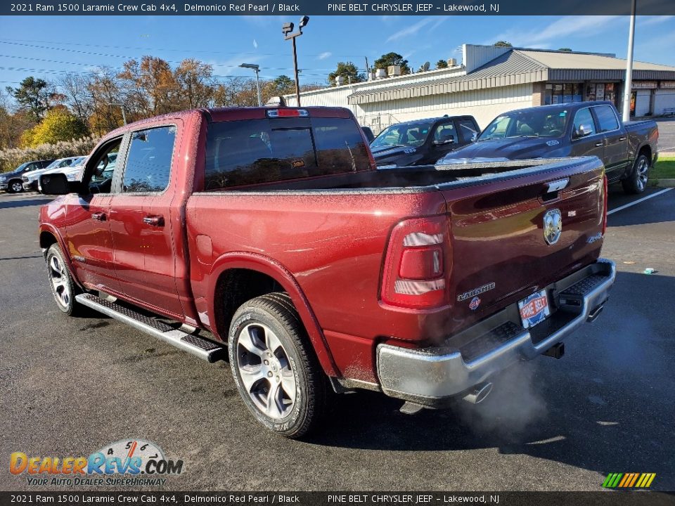 2021 Ram 1500 Laramie Crew Cab 4x4 Delmonico Red Pearl / Black Photo #6