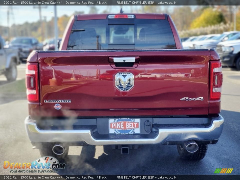 2021 Ram 1500 Laramie Crew Cab 4x4 Delmonico Red Pearl / Black Photo #7