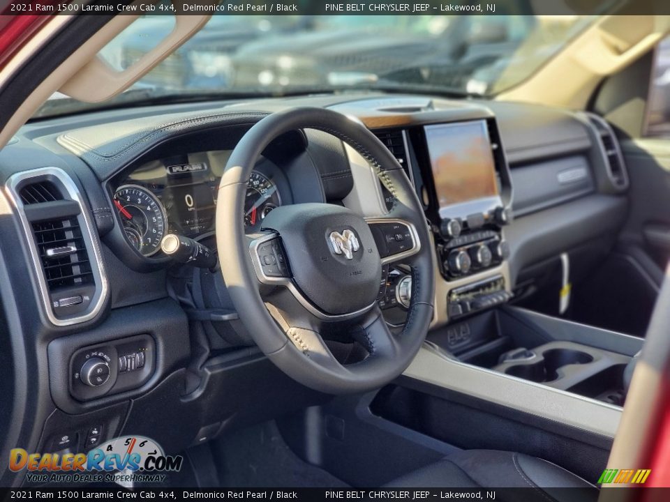 2021 Ram 1500 Laramie Crew Cab 4x4 Delmonico Red Pearl / Black Photo #10