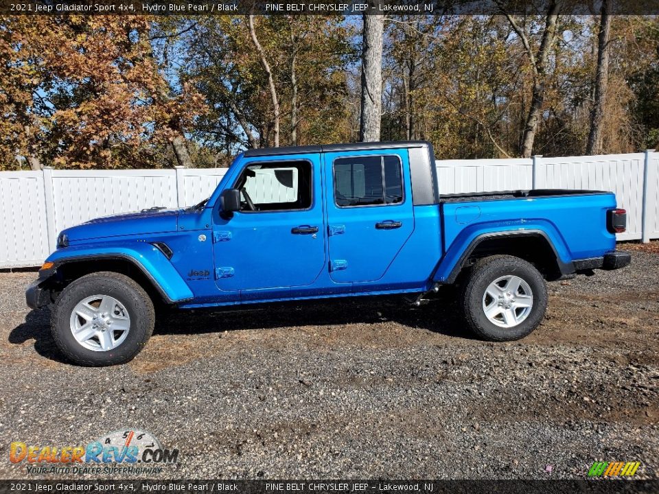 2021 Jeep Gladiator Sport 4x4 Hydro Blue Pearl / Black Photo #4