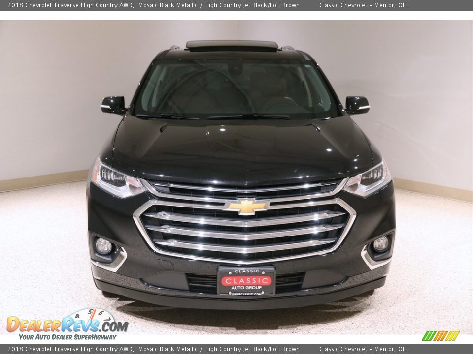 2018 Chevrolet Traverse High Country AWD Mosaic Black Metallic / High Country Jet Black/Loft Brown Photo #2