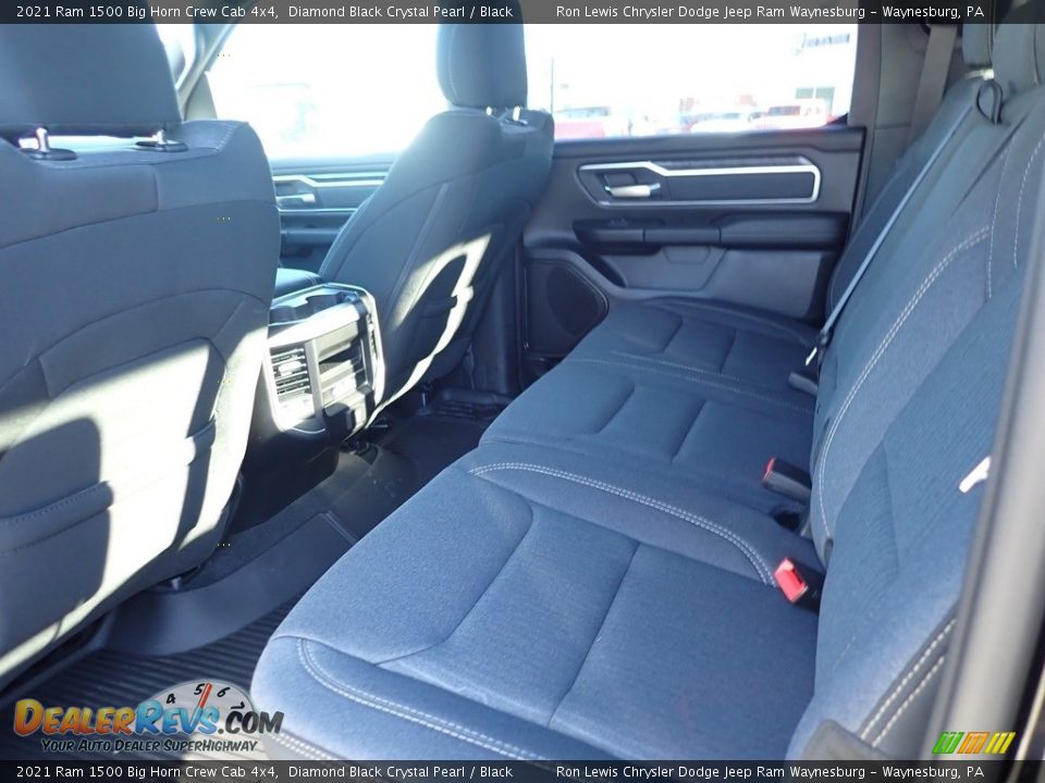 2021 Ram 1500 Big Horn Crew Cab 4x4 Diamond Black Crystal Pearl / Black Photo #12
