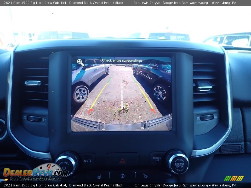 2021 Ram 1500 Big Horn Crew Cab 4x4 Diamond Black Crystal Pearl / Black Photo #18