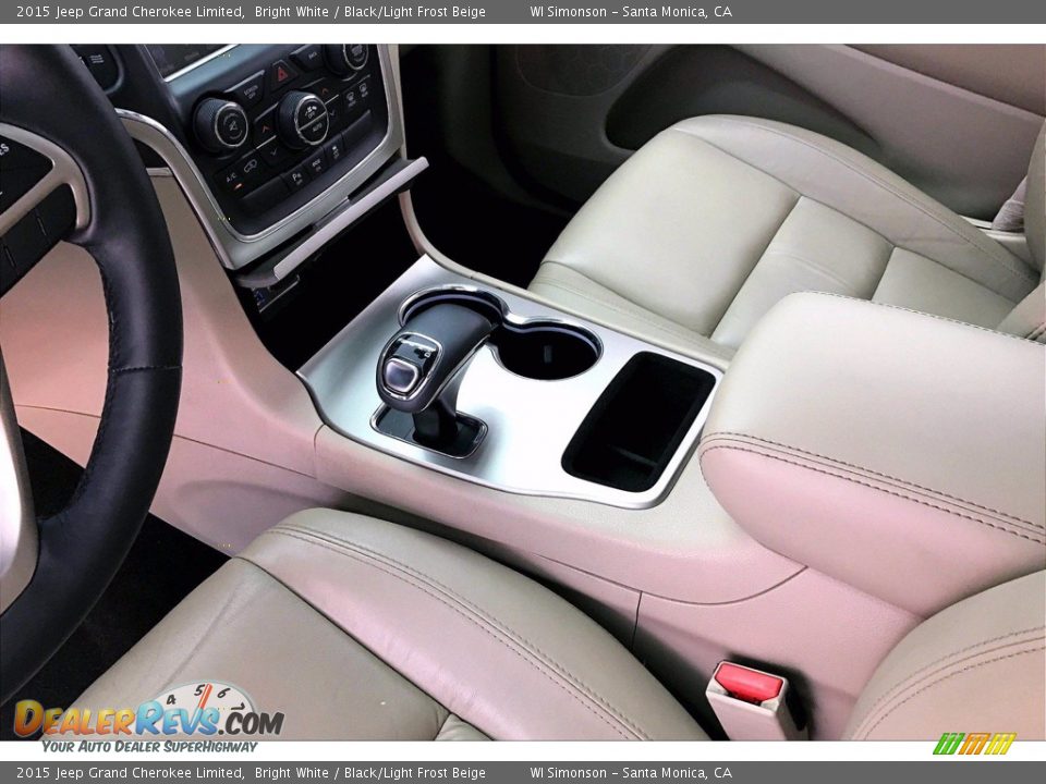 2015 Jeep Grand Cherokee Limited Bright White / Black/Light Frost Beige Photo #17