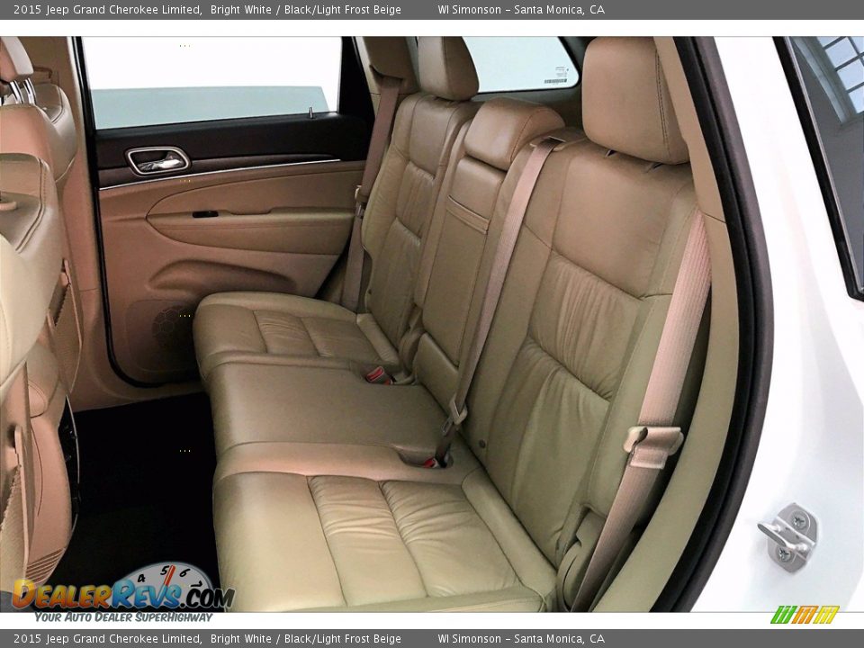 2015 Jeep Grand Cherokee Limited Bright White / Black/Light Frost Beige Photo #20