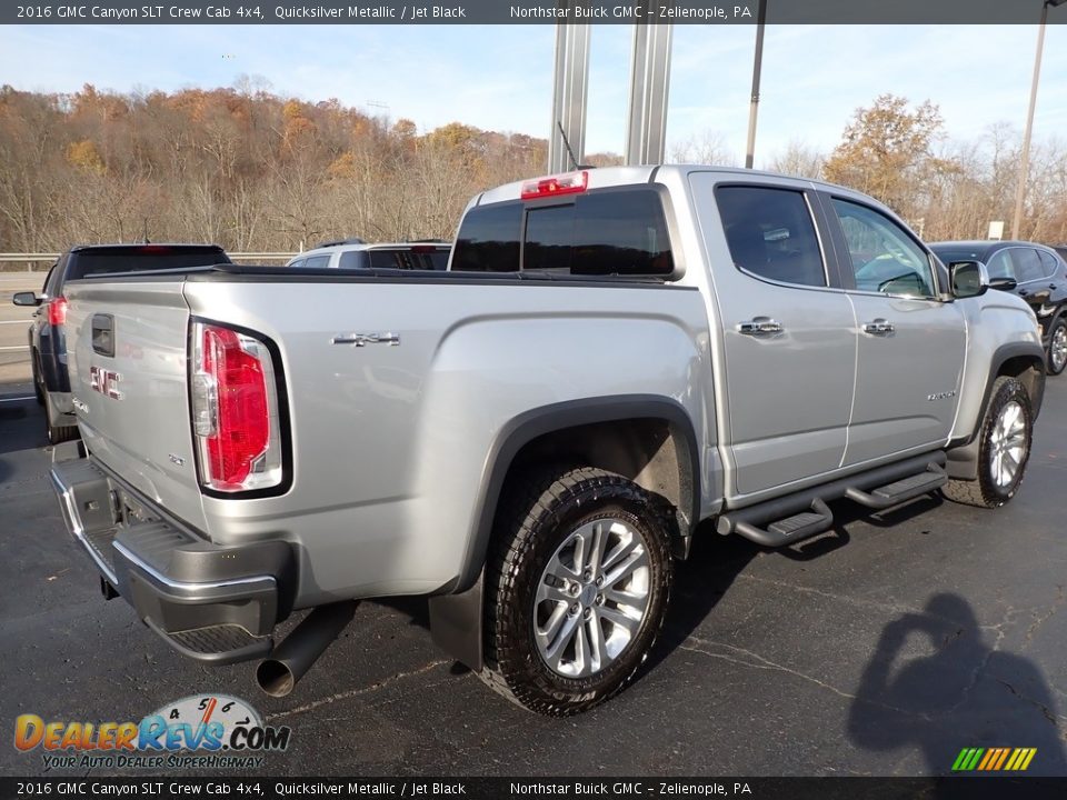 2016 GMC Canyon SLT Crew Cab 4x4 Quicksilver Metallic / Jet Black Photo #8