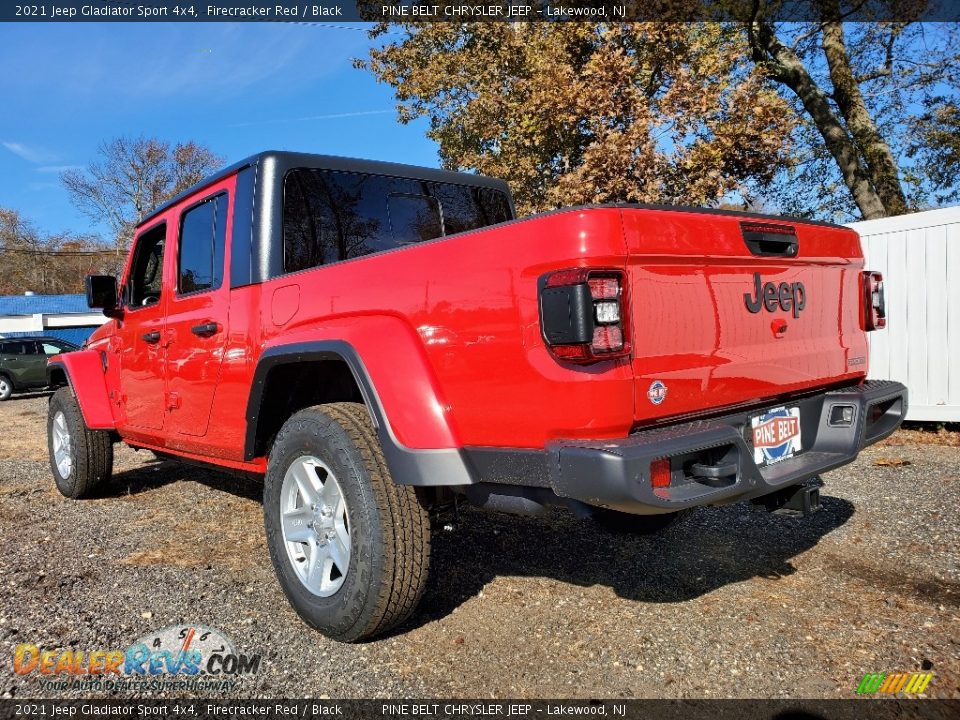 2021 Jeep Gladiator Sport 4x4 Firecracker Red / Black Photo #6