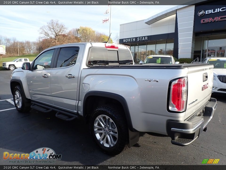 2016 GMC Canyon SLT Crew Cab 4x4 Quicksilver Metallic / Jet Black Photo #10