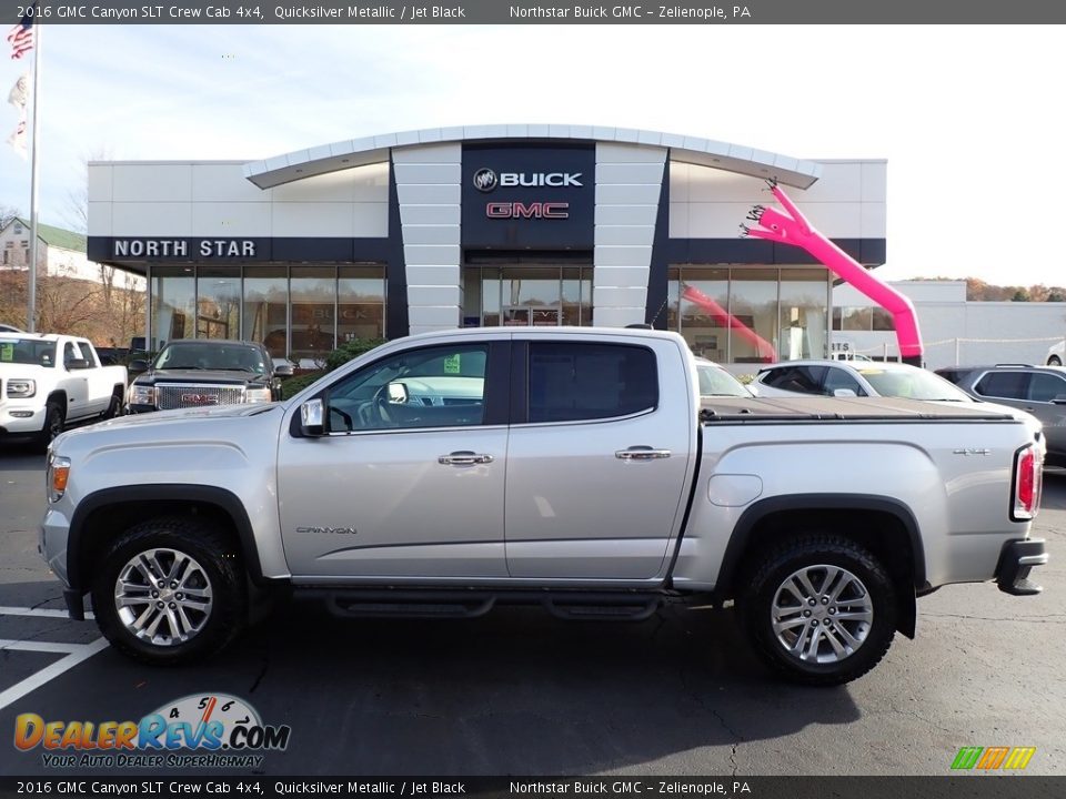 2016 GMC Canyon SLT Crew Cab 4x4 Quicksilver Metallic / Jet Black Photo #11