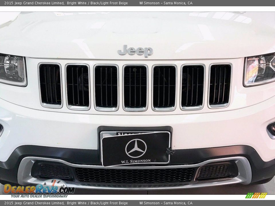 2015 Jeep Grand Cherokee Limited Bright White / Black/Light Frost Beige Photo #30