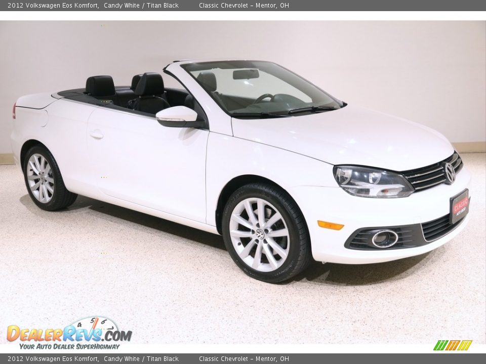 2012 Volkswagen Eos Komfort Candy White / Titan Black Photo #1