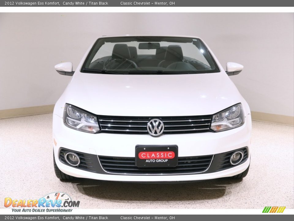 2012 Volkswagen Eos Komfort Candy White / Titan Black Photo #3