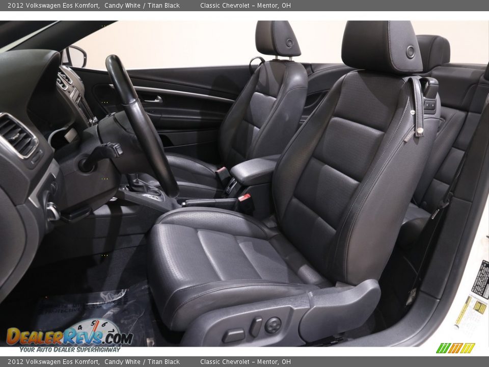 2012 Volkswagen Eos Komfort Candy White / Titan Black Photo #6