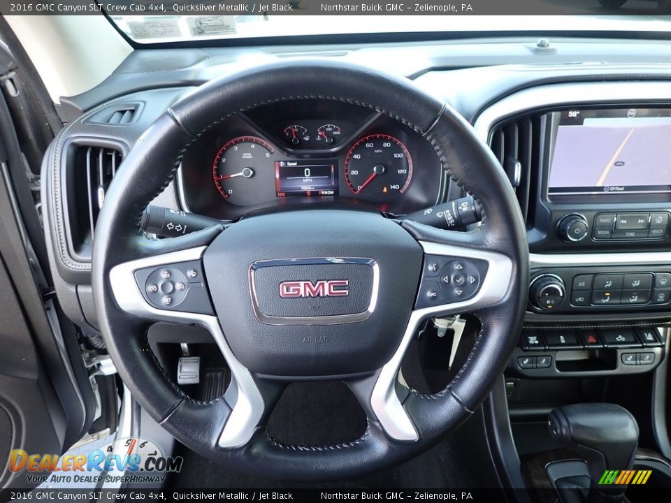 2016 GMC Canyon SLT Crew Cab 4x4 Steering Wheel Photo #22