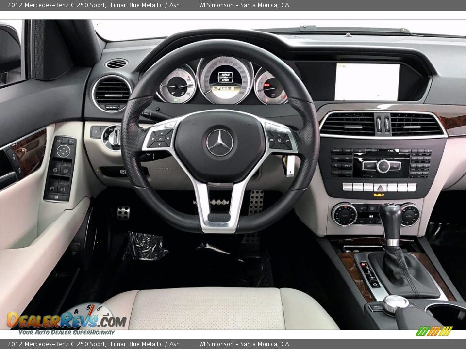 2012 Mercedes-Benz C 250 Sport Lunar Blue Metallic / Ash Photo #4