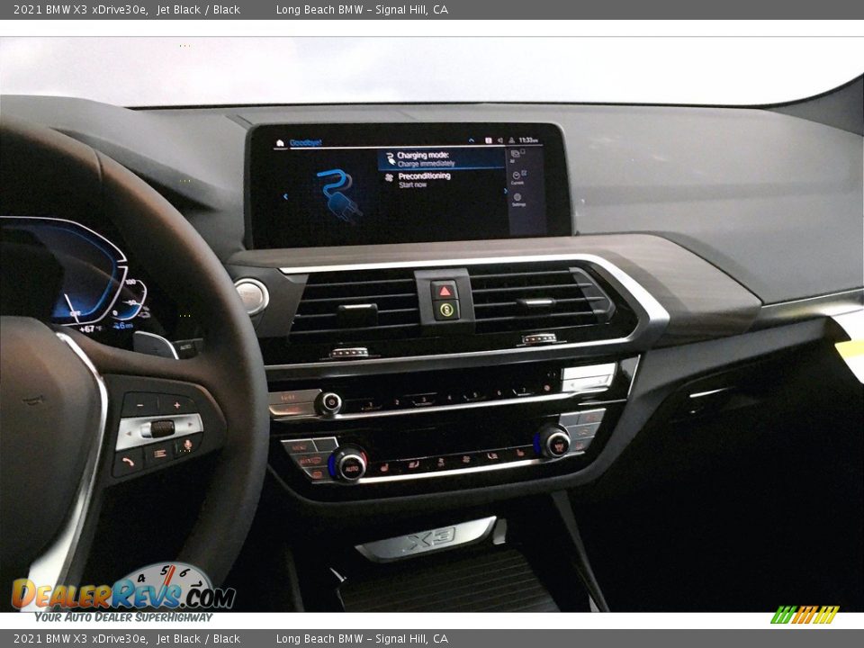 2021 BMW X3 xDrive30e Jet Black / Black Photo #6