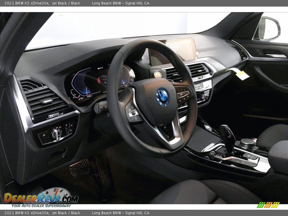 2021 BMW X3 xDrive30e Jet Black / Black Photo #7